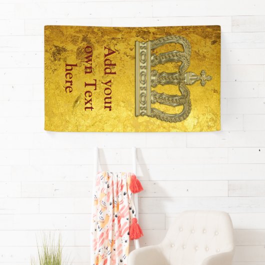 Golden Royal Crown II + your backgr & ideas Banner (Insitu)
