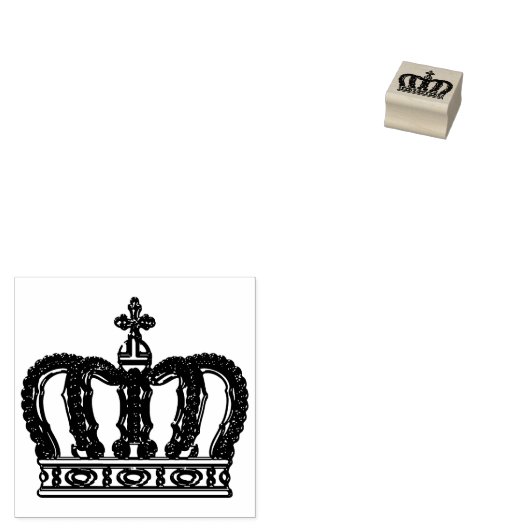 Golden Royal Crown II + your backgr & ideas Gummistempel (Stempel)