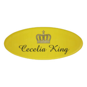 Golden Royal Crown II + your backgr & ideas Namenschild