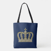 Golden Royal Crown III + Ihr Backgr. Ideen Tasche (Rückseite)
