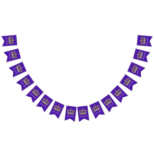 Golden Royal Crown III + Ihr Backgr. Ideen Wimpelkette (Alle)