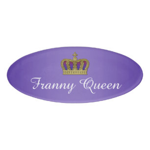 Golden Royal Crown IV + Ihr Backgr. Ideen Namenschild