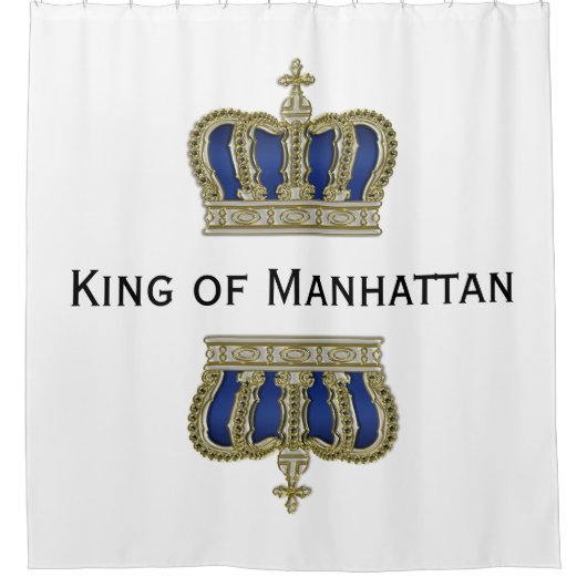 Golden Royal Crown V + Ihr Backgr. Ideen Duschvorhang (Vorderseite)