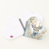 Golden Royal Deer Spiral Notebook - Winter elegant Notizblock (Innenseite)