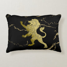 Golden Royal Lion Black Marble