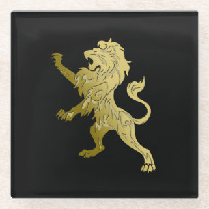 Golden Royal Lion Glasuntersetzer