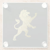 Golden Royal Lion Glasuntersetzer (Rückseite)