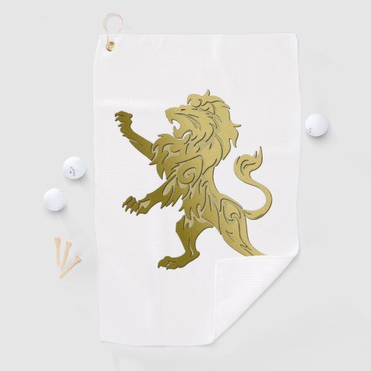 Golden Royal Lion Golfhandtuch (Insitu)