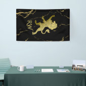 Golden Royal Lion Monogram Banner (Messeveranstaltung)