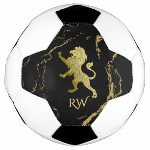Golden Royal Lion Monogram Fußball