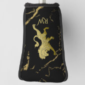 Golden Royal Lion Monogram Golf Headcover (Rotieren 90)