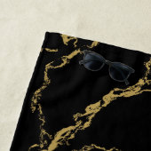 Golden Royal Lion Monogram Strandtuch (Beispiel)