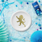 Golden Royal Lion Pappteller (Party)