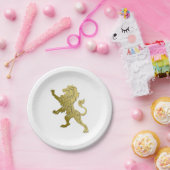 Golden Royal Lion Pappteller (Party)