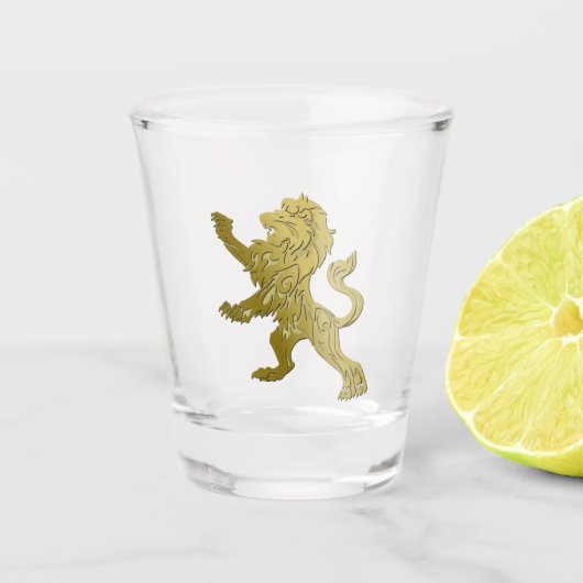 Golden Royal Lion Schnapsglas (Vorderseite)