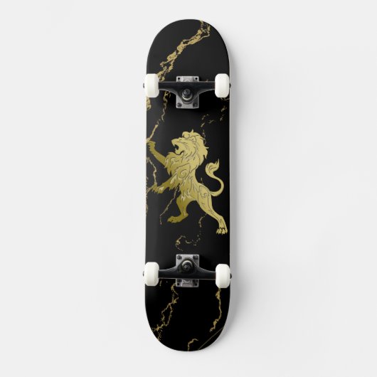 Golden Royal Lion Skateboard (Vorderseite)