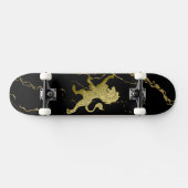 Golden Royal Lion Skateboard (Horizontal)