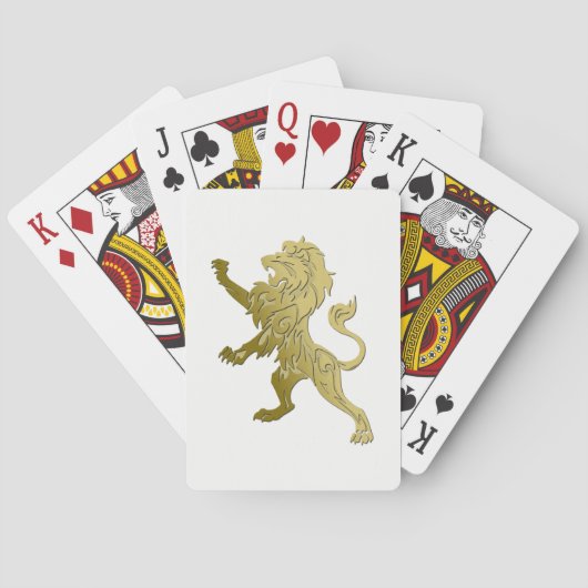 Golden Royal Lion Spielkarten (Rückseite)