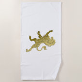 Golden Royal Lion Strandtuch (Vorderseite)