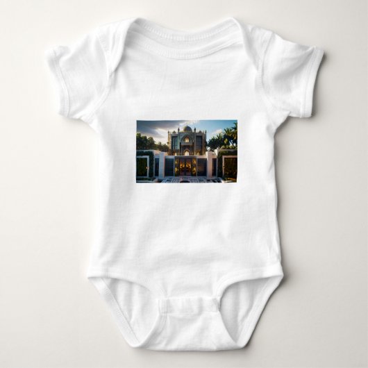Golden Royal Palace" - von der AI generierte islam Baby Strampler (Vorderseite)