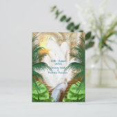 Golden Royal Peacock Tempel Ankündigungspostkarte (Stehend Vorderseite)