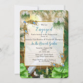 Golden Royal Peacock Tempel Einladung (Vorderseite)