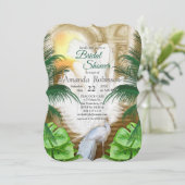 Golden Royal Peacock Tempel Einladung (Stehend Vorderseite)