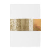 Golden Royal Peacock Tempel Einladungsbanderole (Rückseitenbeispiel)