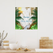 Golden Royal Peacock Tempel Poster (Küche)