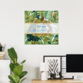 Golden Royal Peacock Tempel Poster (Heimbüro)