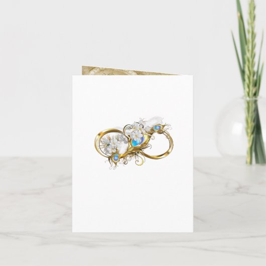 Golden Royal Peacock Temple Dreams Dusche Einladung (Rückseite)