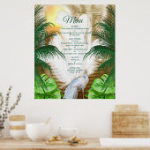 Golden Royal Peacock Temple Dreams Poster (Küche)