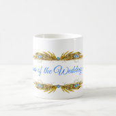 Golden Royal Peacocks & Feathers Kaffeetasse (Mittel)