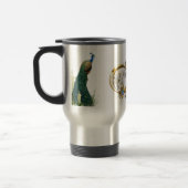 Golden Royal Peacocks & Feathers Wedings Rings Reisebecher (Links)