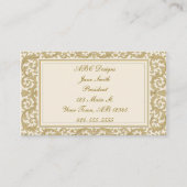 Golden Royal Scrolls Business Card Visitenkarte (Vorderseite)