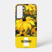 Golden Rudbeckia Black Mit Augen Susan Blume Samsung Galaxy Hülle (Rückseite)