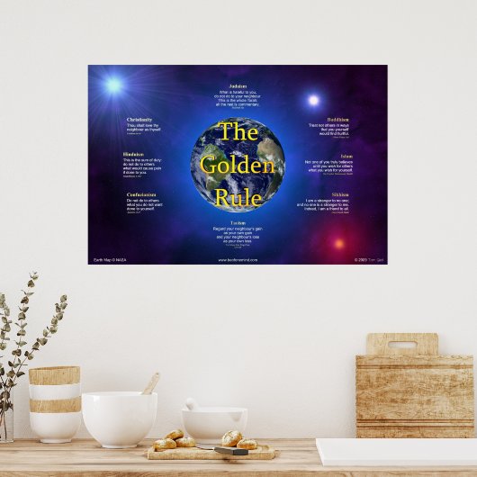 Golden Rule Poster (Horizontal) (Küche)