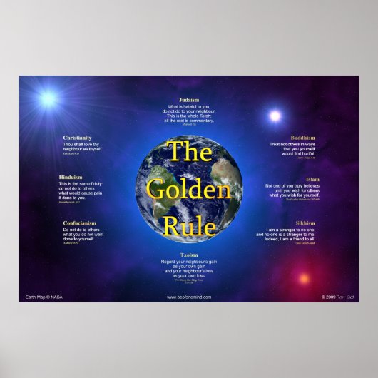 Golden Rule Poster (Horizontal) (Vorne)