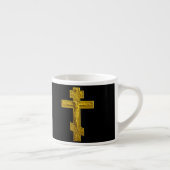 Golden Russisch-Orthodoxe Kreuz Espressotasse (Rechts)