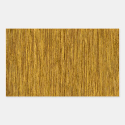 Golden Rustic Grainy Holz Hintergrund Rechteckiger Aufkleber (Vorderseite)