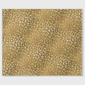 Golden Rustic Luxury Blätter Geschenkpapier (Flach)