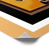 Golden Sable Champagne Aster Poster (Ecke)