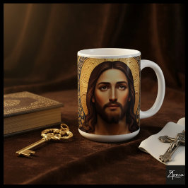 Golden Sacred Icon - Jesus Kaffeetasse