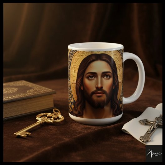 Golden Sacred Icon - Jesus Kaffeetasse