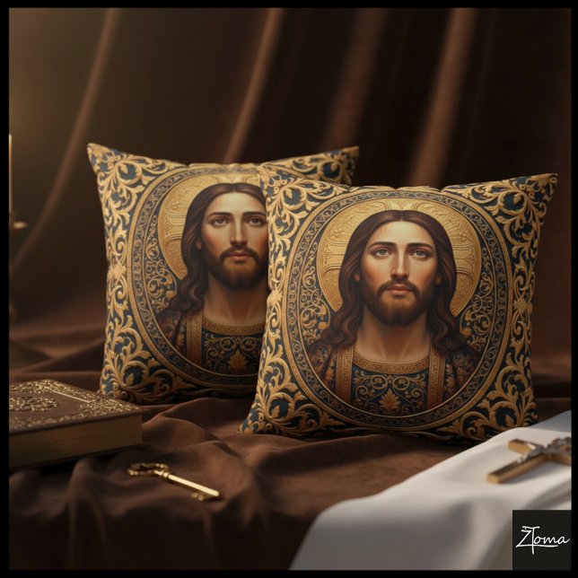Golden Sacred Icon - Jesus Kissen (Von Creator hochgeladen)
