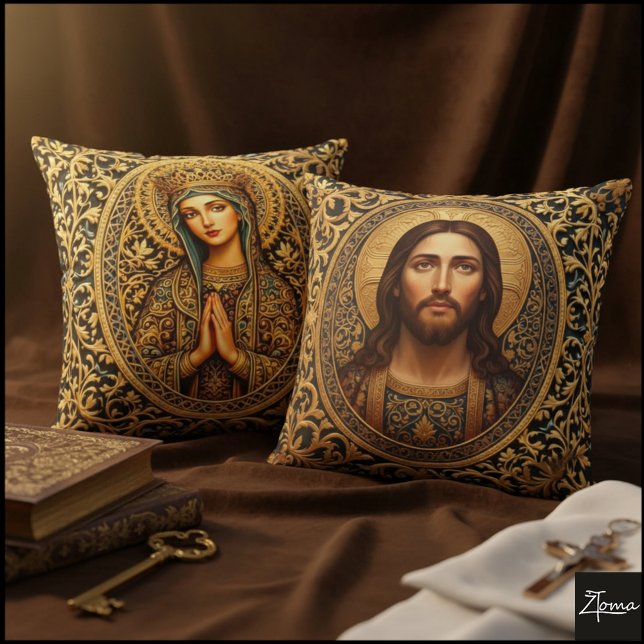 Golden Sacred Icon - Jesus Kissen (Von Creator hochgeladen)