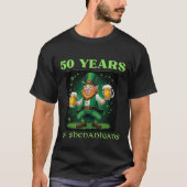 Golden Saint Patrick's 50th Birthday Celebration T-Shirt (Vorderseite)