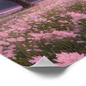 Golden Sakura Abend Poster (Ecke)