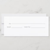 Golden Salon Store Geschenkgutschein (Rückseite)