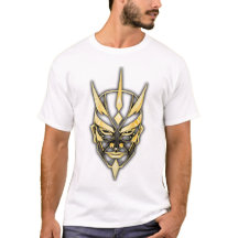 Golden Samurai Maske T-Shirt